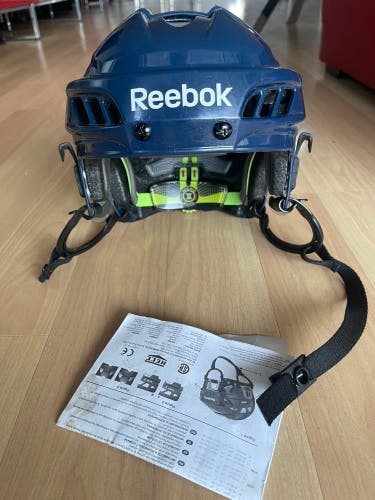 New Reebok 11K hockey helmet size M Blue