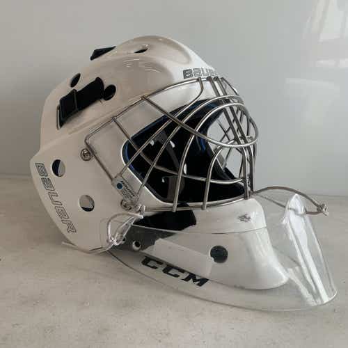 Used Bauer Nme10 M L Goalie Helmets And Masks