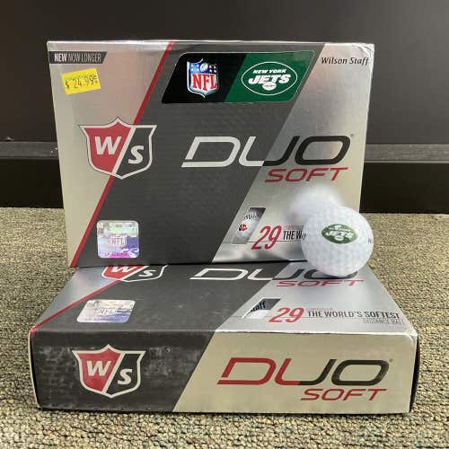 Wilson Staff Duo Soft NFL Logo Golf Balls New York Jets 12 Count Box NEW