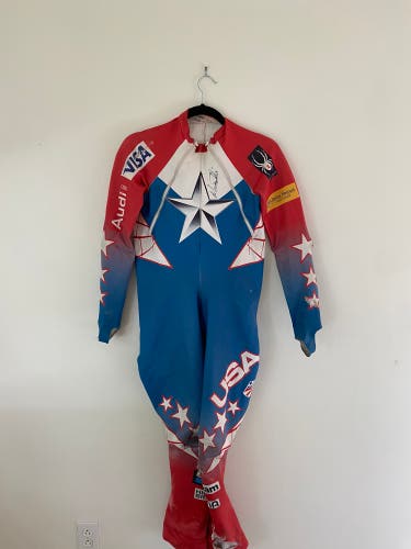 Used Large/Extra Large Spyder U.S Ski Team Ski Suit FIS Legal