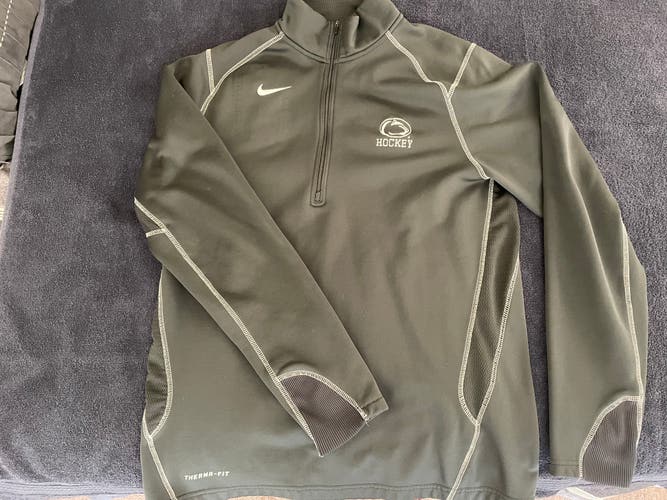 Penn State Hockey Gray Used Medium Nike 1/4 zip