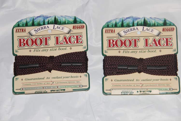 sierra boot laces 144 inches see pictures 2 pack!!!!