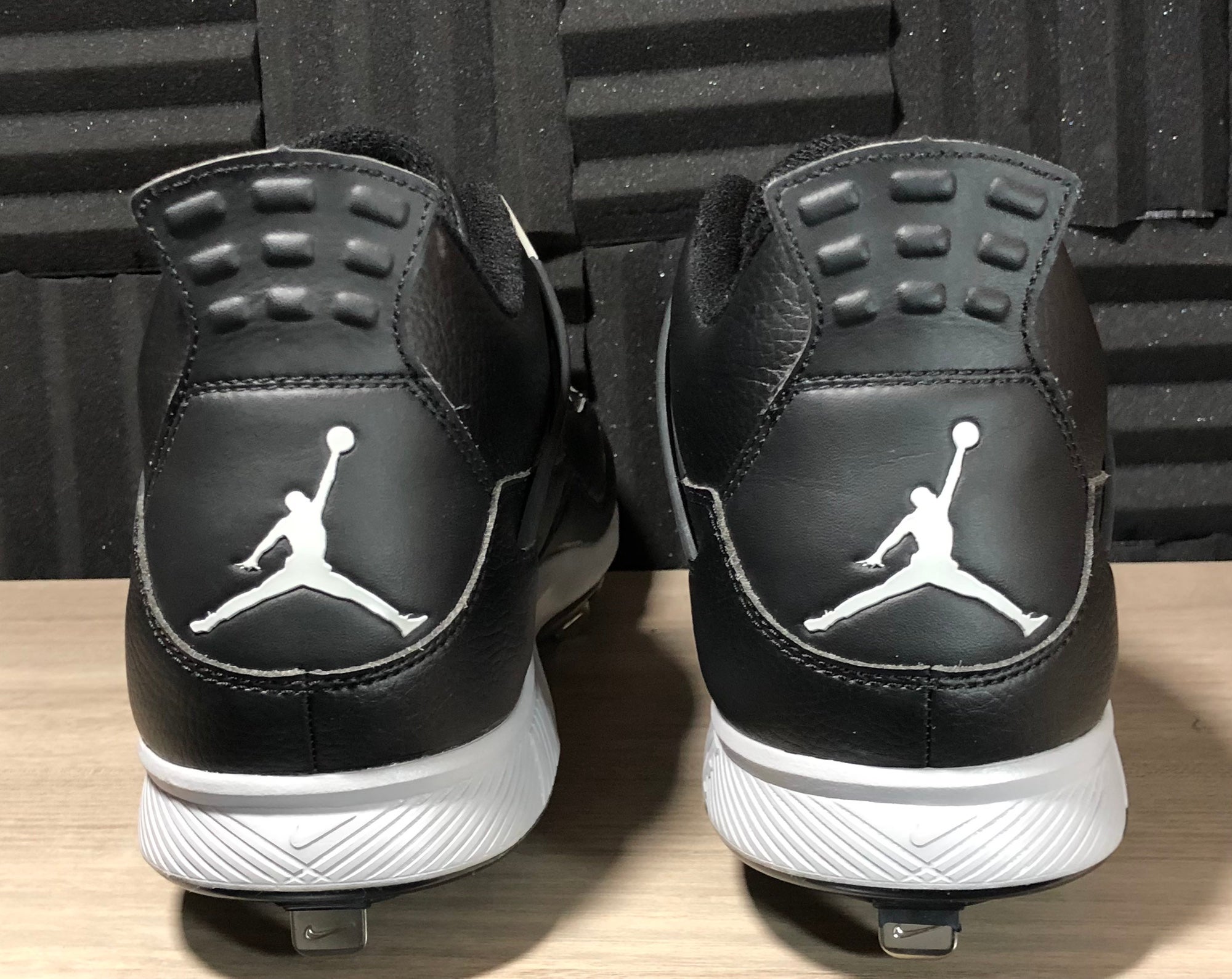 Nike Air Jordan 4 lV Retro Baseball Metal Cleats Black 807710-010