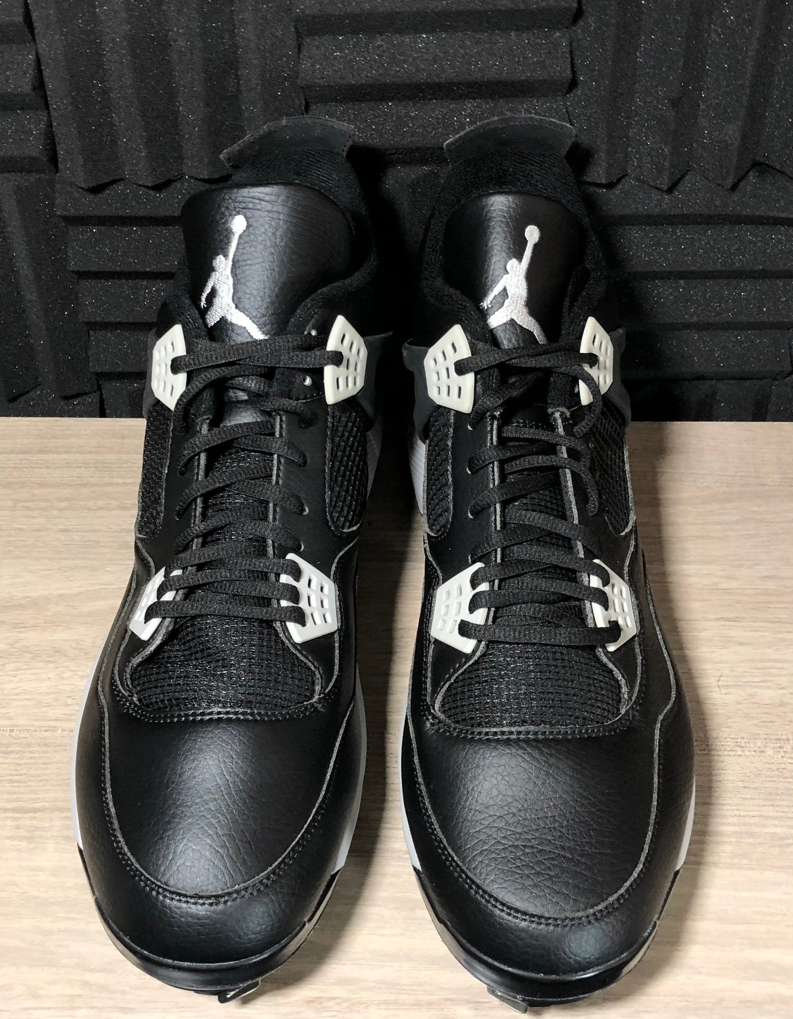 Nike Air Jordan 4 lV Retro Baseball Metal Cleats Black 807710-010
