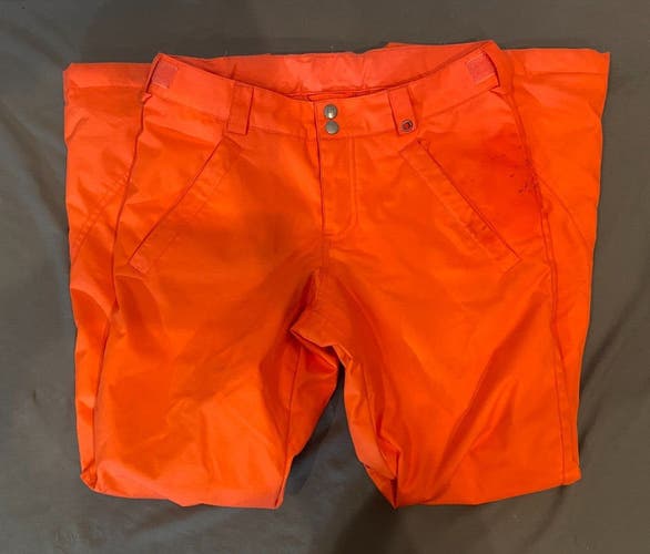 Burton DryRide Insulated Bright Orange Girl's Snowboard Pants Large