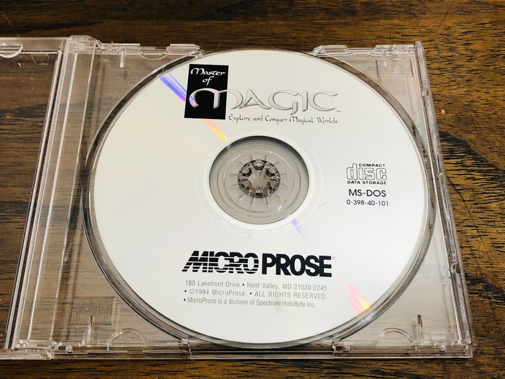 Master Of Magic Cards Micro Prose Strategy PC Game CD-ROM