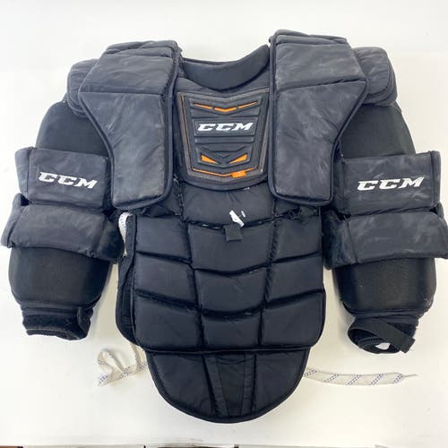 Used Black CCM Pro Stock Goalie Chest Protector | Fit 2 | #M255