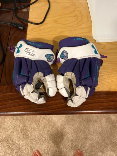 Rochester Knighthawks Team Issued UA Command Pro 2 Lacrosse Gloves