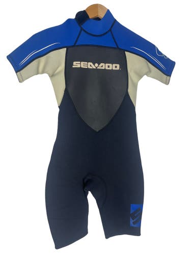 Seadoo Jetski Childs Spring Shorty Wetsuit Youth Kids Size 10