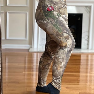 San Francisco 49ers NFL Realtree Camo Camouflage Fitted Leggings Women's M