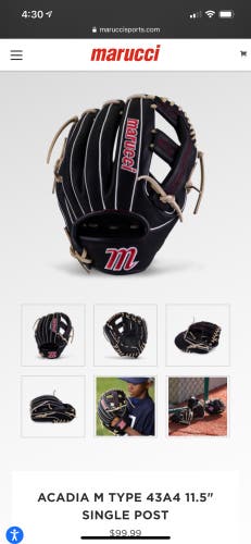 Marucci Acadia M Type 43A4 11.5" Single Post Baseball Glove