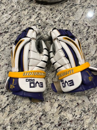 Used Player's Warrior 13" Evo Pro Lacrosse Gloves