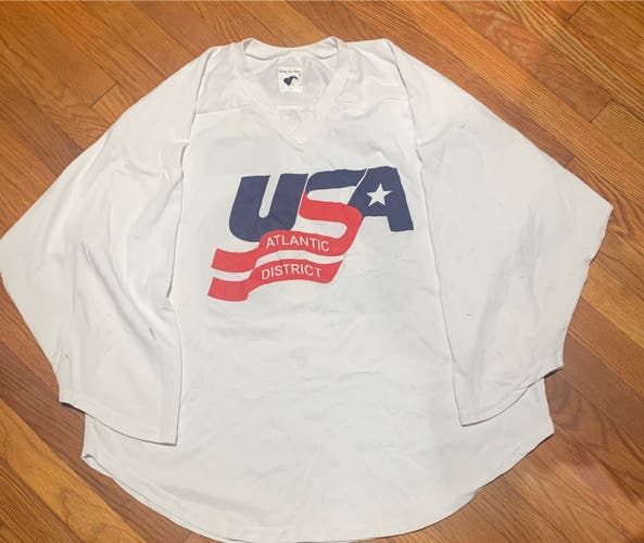 White USA Used Large  Jersey