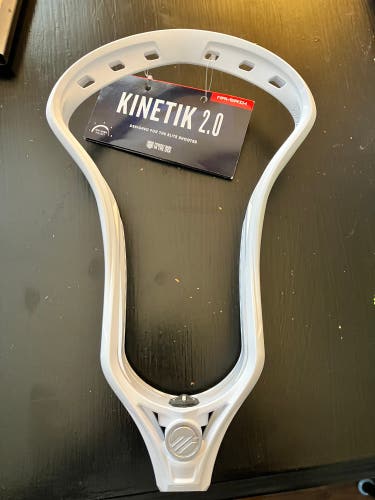 New Maverik Kinetik 2.0 Lacrosse Head - White - Unstrung