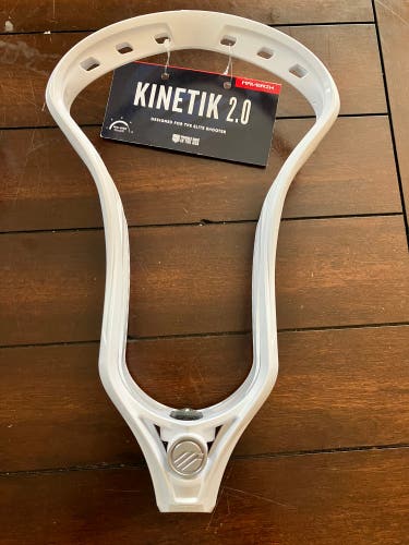 New w/ Tags - Maverik Kinetik 2.0 Lacrosse Head - White - Unstrung