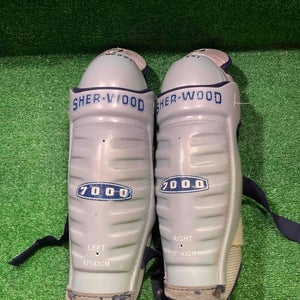 Sher Wood 7000 17" Hockey Shin Guards