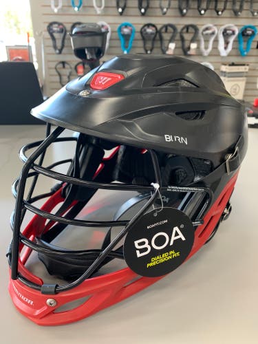 New Warrior Burn Helmet Red & Black Size Small