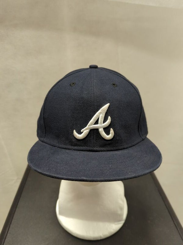Men's New Era Navy Atlanta Braves Throwback Corduroy 59FIFTY Fitted Hat