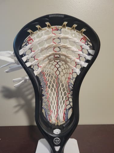 New Attack & Midfield/Box Warrior Strung Evo Qx-O Head with Head-Lock and extra ball stop.