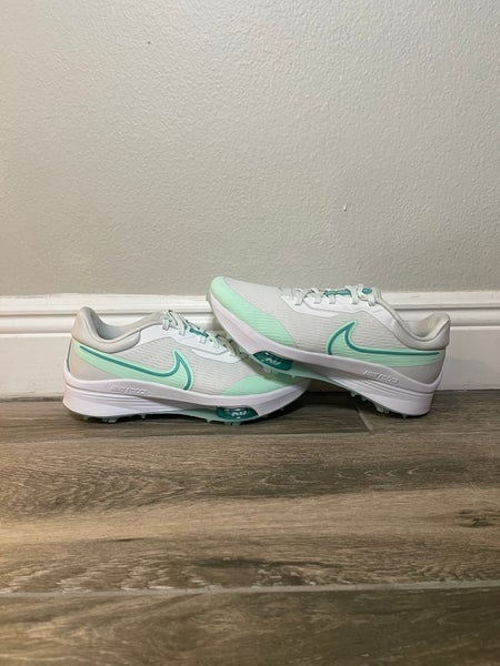 Nike Air Zoom Infinity Tour Next% White/Mint Golf Shoes Mens Size 9.5  DC5221-143