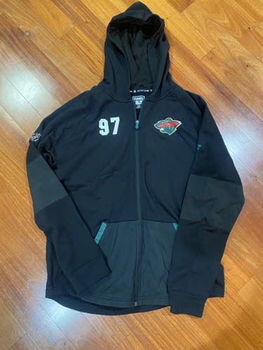 Kirill Kaprizov Minnesota Wild Fanatics Authentic Pro Locker Room Full Zip Jacket Large
