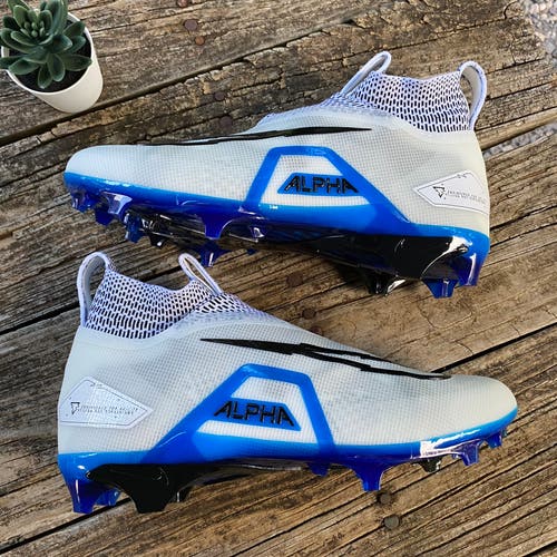 Nike Alpha Menace Elite 3 Football Cleats Ghost Laces CT6648-101 Mens Size 10.5