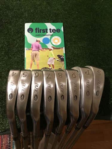Pure Golf Ladies Ti-Face Tungsten Irons Set (4-SW) Graphite Shafts