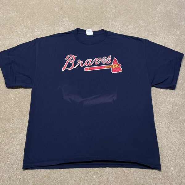 MLB Productions Youth Navy Atlanta Braves Logo T-Shirt Size: 2XL