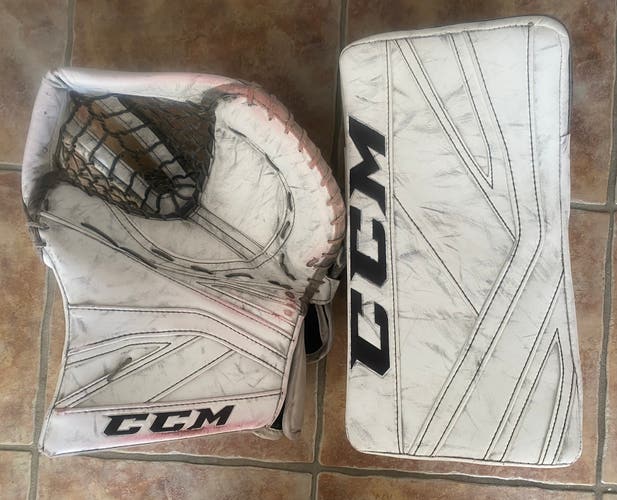 CCM Premier II Pro Hockey Goalie Blocker And Catcher set