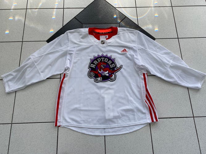 Adidas Pro Stock Hockey Jersey Sz 58 Raptors Carter