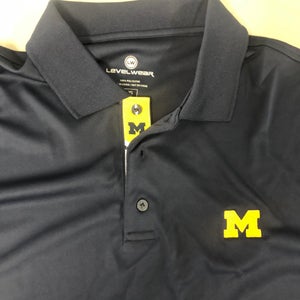 University of Michigan mens large golf shirt