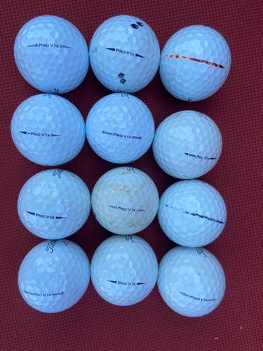 Used Titleist Pro V1x Balls 12 Pack (1 Dozen)