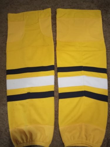 Yellow Senior Used Large Premium Socks