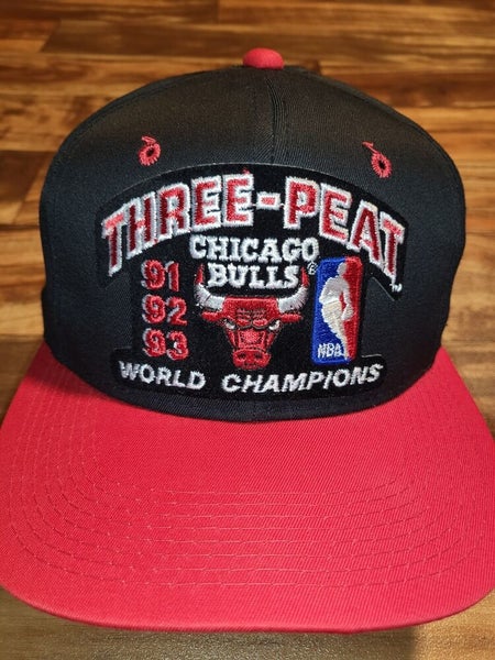 Vintage Chicago Bulls 3 Peat 1993 NBA Champions G-Cap Snapback Cap Hat  Youngan