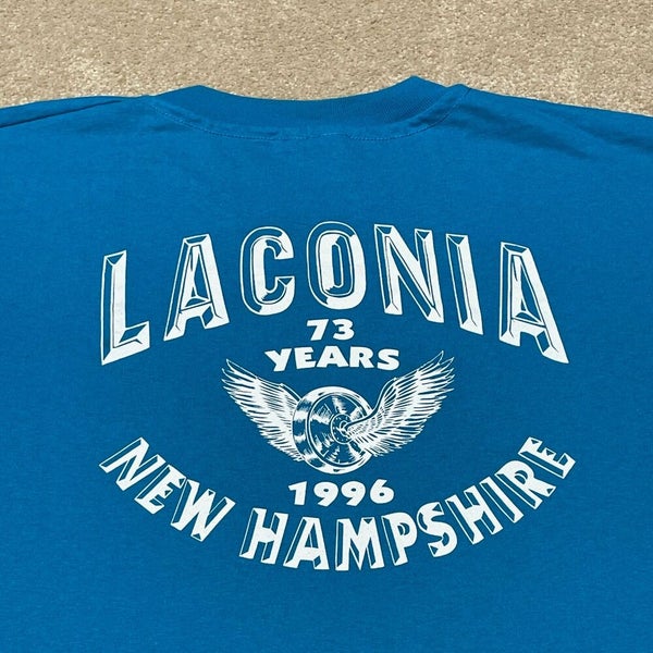 Laconia Bike Week T Shirt Men 2XL Adult New Hampshire Motorcycles 1996 Vintage