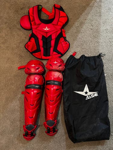 Pro Issued All Star System 7 Catcher's Set