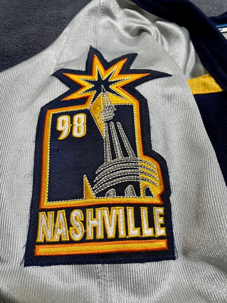 Nashville Predators Authentic Inaugural Season Bauer Jersey Size 54
