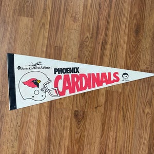Arizona Cardinals NFL FOOTBALL SUPER VINTAGE 1980s Collectible Felt Pennant!