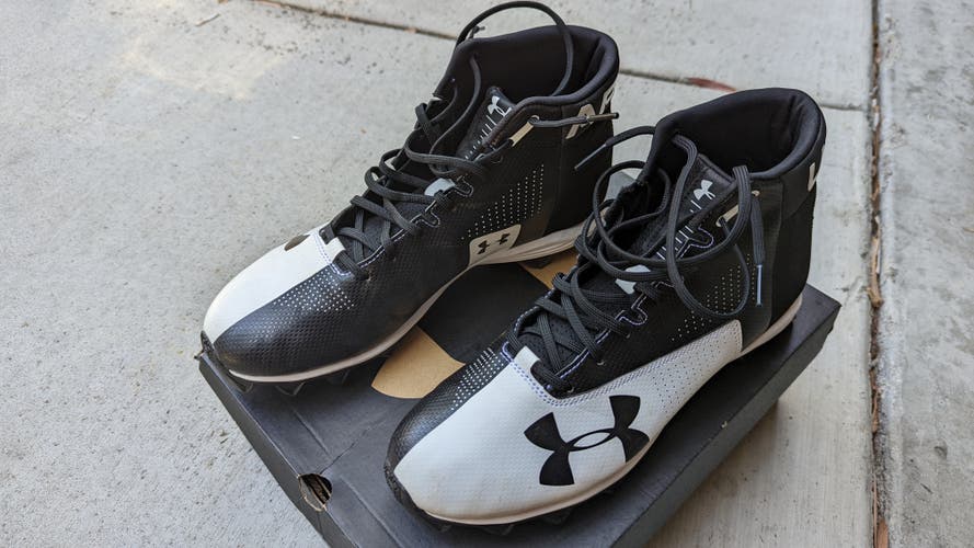 Used Men's Size 12 Under Armour High Top Renegade RM Football Cleats