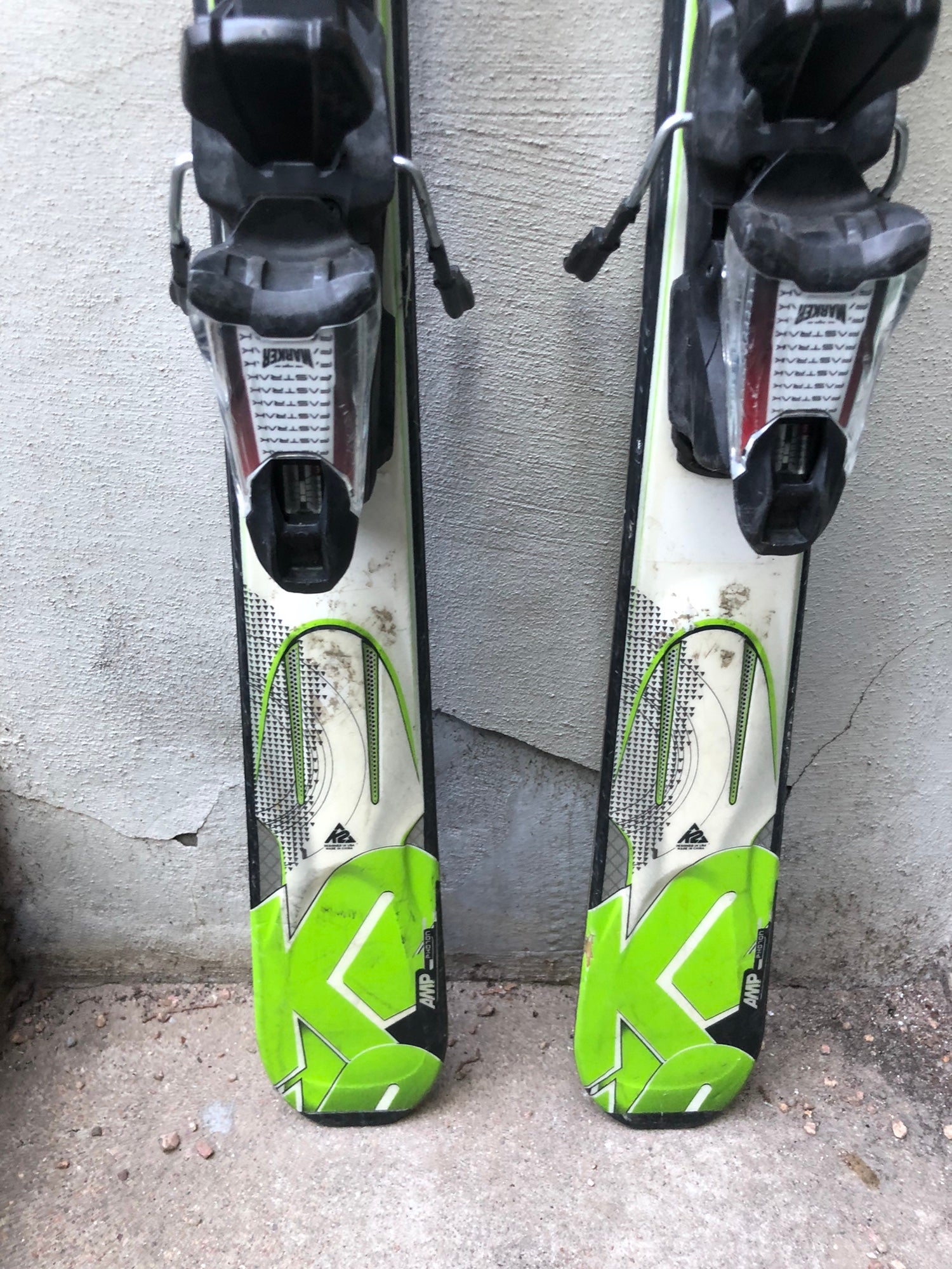 k2 amp photon all mountain skis K2 AMP Photon 153cm with Adjustable Marker Bindings | SidelineSwap