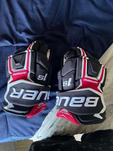 Team Canada New Bauer 13" Pro Stock Supreme 1S Gloves