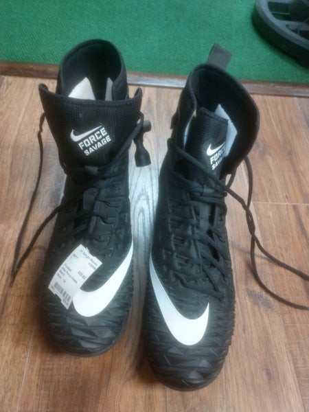 New Men's Size 14 (Women's 15) Detachable Cleats Nike High Top Force elite. has key to change cleat.