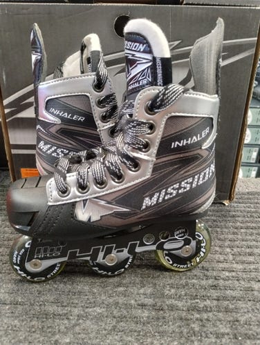 New Mission Inhaler NLS6 Inline Skates Regular Width Size 12 Youth