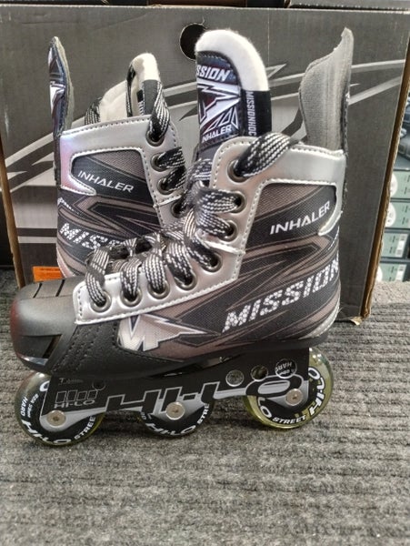 New Mission Inhaler NLS6 Inline Skates Regular Width Size 12 Youth