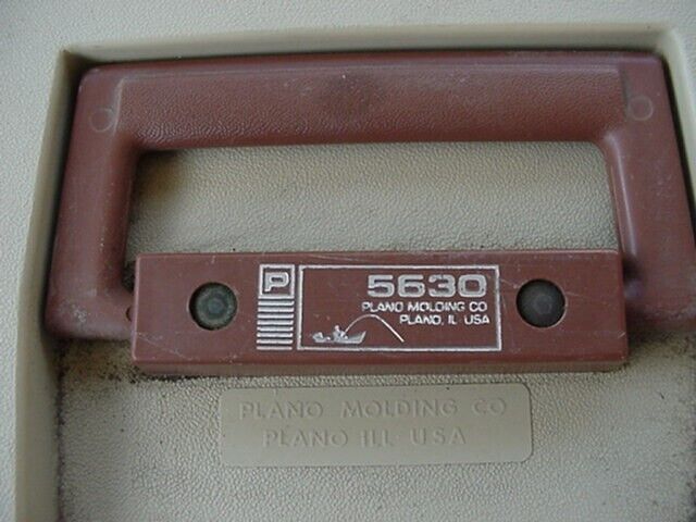 Vintage Plano 5630 Tackle Box W Fishing Gear, Tools and 3 Fold Out Trays