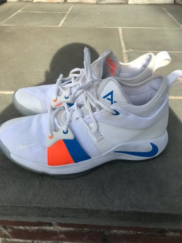Paul George 2 Basketball Shoes Size 11 White/Photo Blue