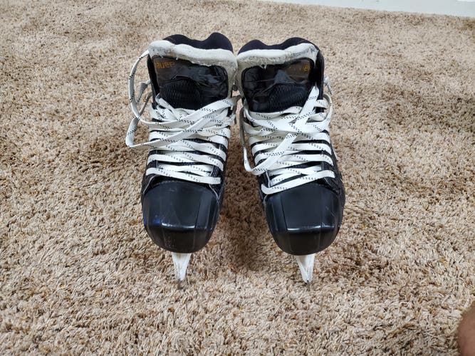 Senior Used Bauer Supreme S190 Hockey Goalie Skates Regular Width Size 7.5