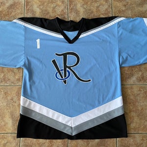 Adult goalie cut jersey AK light blue #1