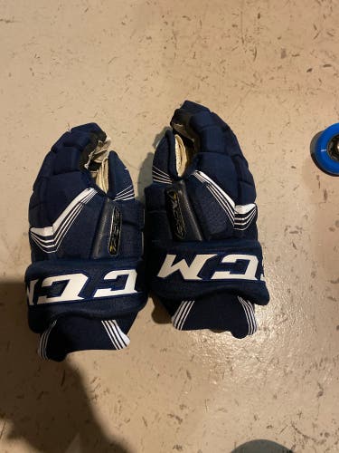 CCM 14"  Super Tacks Gloves Navy