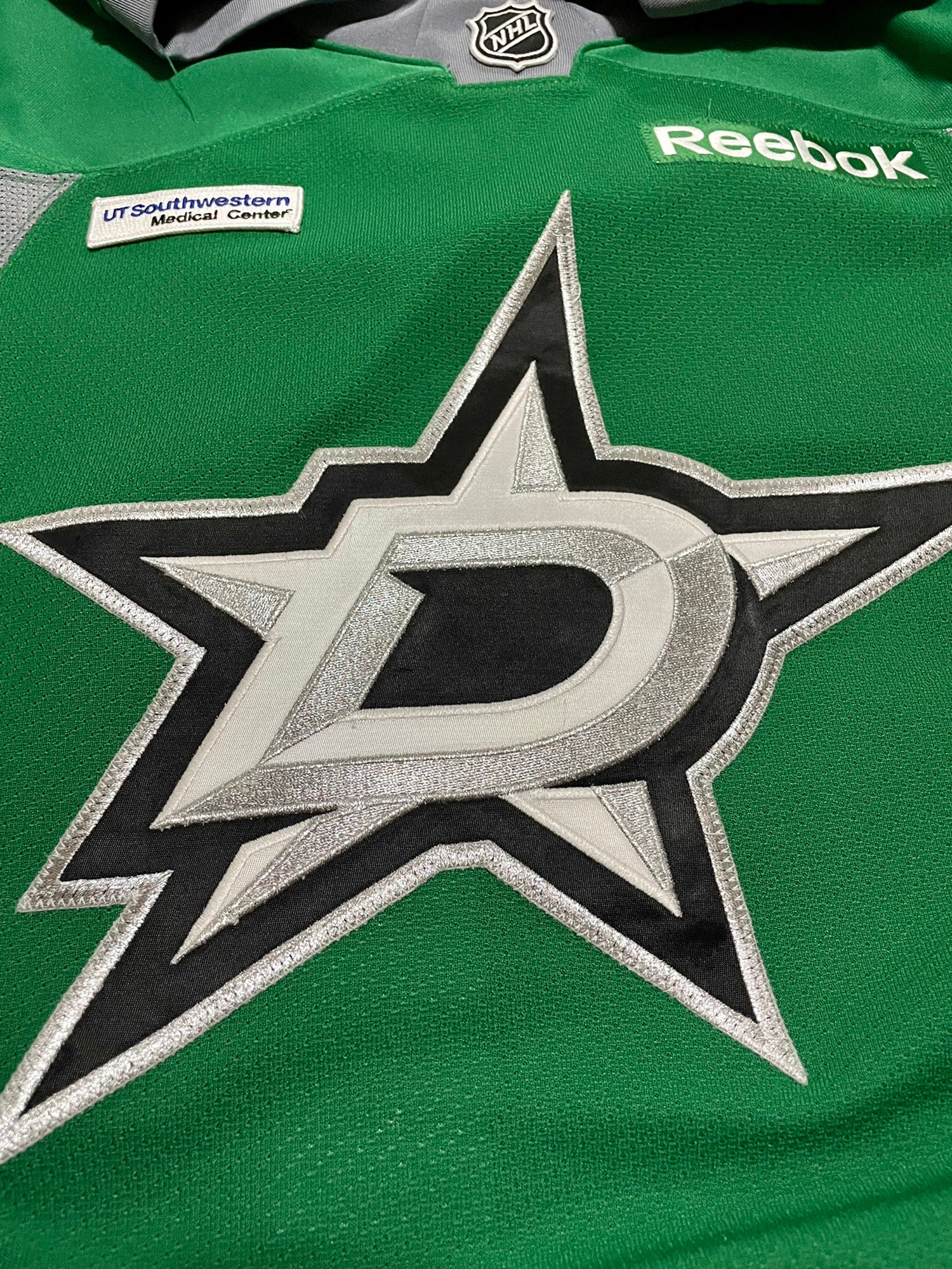 DALLAS STARS AUTHENTIC AWAY TEAM ISSUED REEBOK EDGE 2.0 7287 JERSEY SIZE  58+